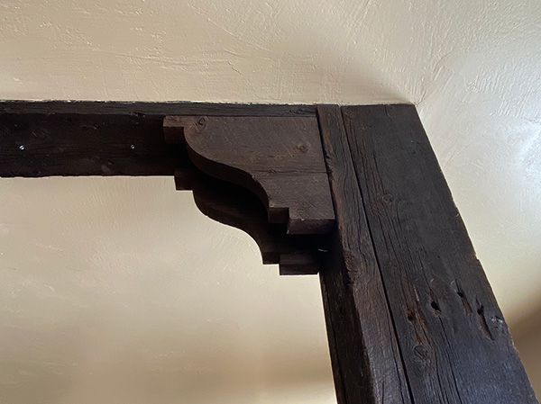ceiling beam & custom corbels Ceiling Beam & Custom Corbels